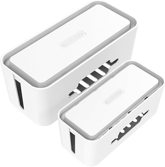 Cable Management Box NTONPOWER Cord Organizer Box Set of