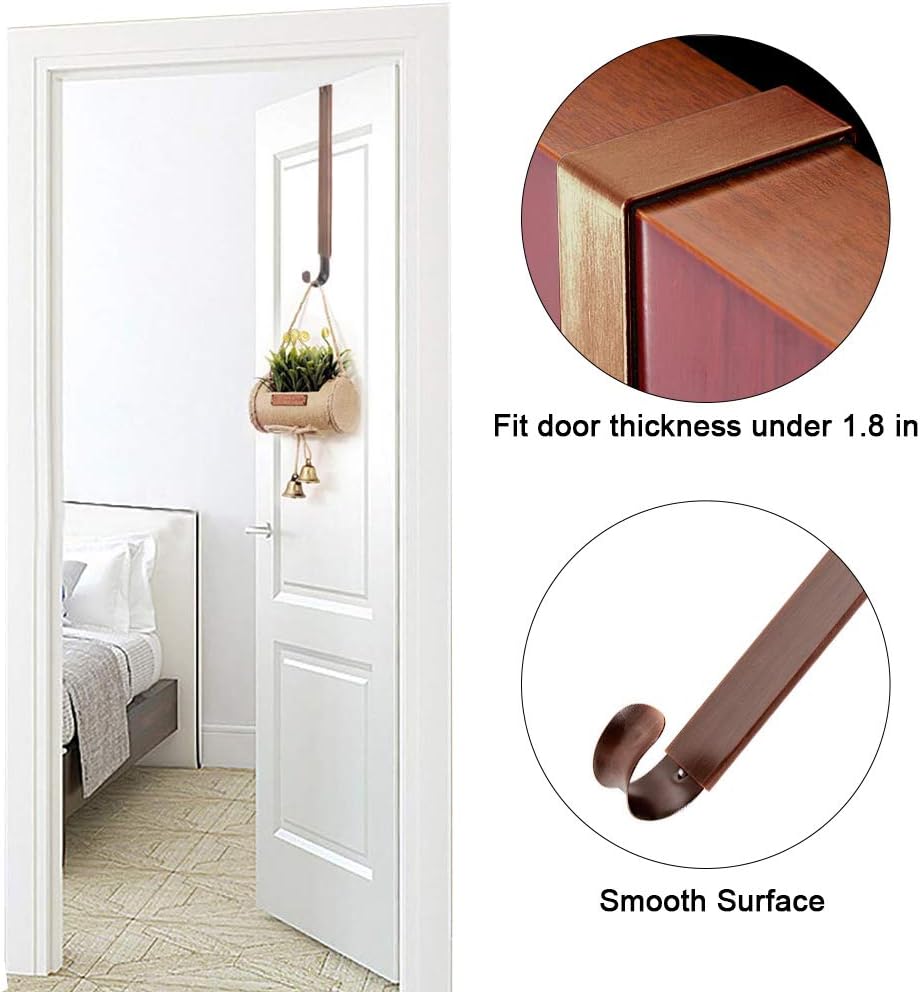 Myfolrena Adjustable Wreath Hanger from 15"-24", Metal Wreath Hook for Front Door, 20lb(Bronze-1 Pack): Home & Kitchen