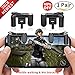 Mobile Game Controller Cell Phone Game Fire Button Aim Key Game Joystick Smart Phone PUBG Knives Out Rules of Survival Gaming Shooter Trigger L1R1 for Android iOS(1 Pair)