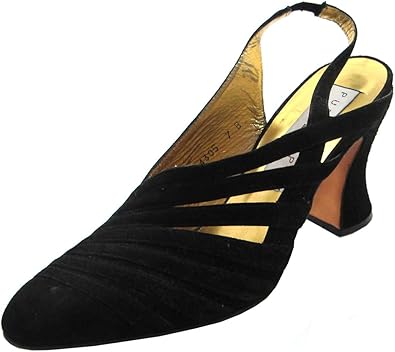 closed toe open back heels