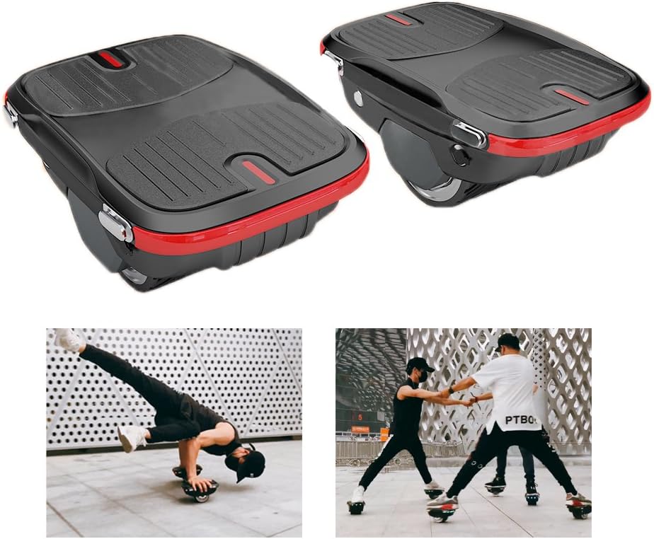 KOOWHEEL Electric Roller Skates with Flash Wheel,Max speed 8km/h Hovershoes Smart Electric Skates Electric Drift Skate Portable Electric Light Up Roller Skates