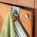 iDesign Axis Over The Cabinet Hook for Dish Towel and Oven Mits, Chrome