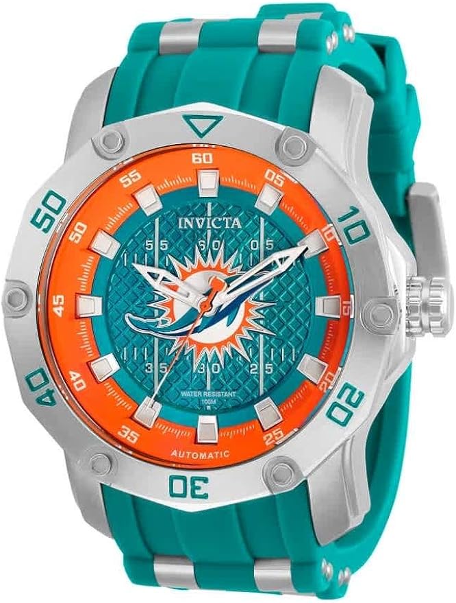 Invicta NFL Miami Dolphins Automatic Green Dial Men's Watch