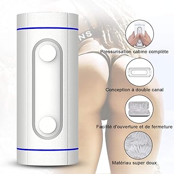 Masturbieren männer, Fovel Masturbator Cup Sexspielzeug für Mann mit 4D Realistic Vagina,medizinisches Material(Blau)