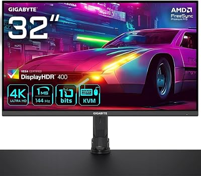 Gigabyte M32U 31.5" 4K UHD Arm Edition Gaming Monitor 144Hz 1ms HDMI 2.1