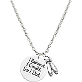 Sportybella Dance Necklace – I Believed I Could So I Did Pendant with Ballet Slippers, Stainless Steel Inspirational Jewelry Gift for Recitals, Teams & Teachers