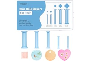 SAKSYK Lot de 25 trous en silicone en forme de trèfle à quatre feuilles pour résine (2/3/4/6/8 mm) – Parfait pour faire des t