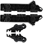 2 Pair Front Bumper Cover Bracket Retainer Mounting Support | for Chrysler 300 2011-2020, Left Driver and Right Passenger Side