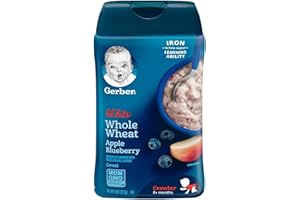 Gerber Graduates Lil' Bits Cereal - Whole Wheat Apple Blueberry - 8 Oz