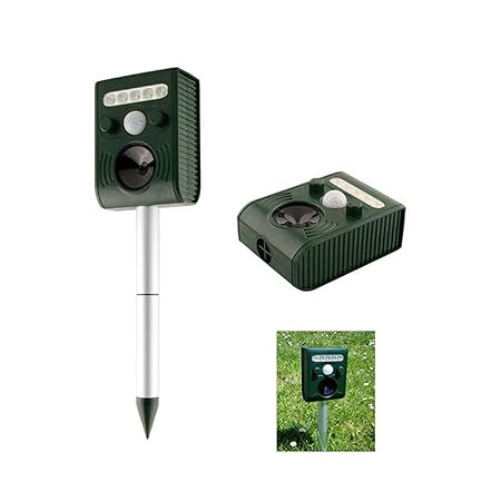 AdraXx Great House Solar Power Ultrasonic Animal Repeller Outdoor PIR Bird Mouse Expeller