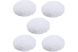 KingBra 5Pcs 7 to 8 Inches Car Polisher Pad Bonnet, Wool Polishing Bonnet Orbital Buffer Buffing Pad Cover for 7" - 8" Car Po
