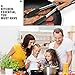 kitchen Tongs with Silicone Tips Set of 3-7, 9, 12 Inch Stainless Steel Kitchen Cooking Tongs Non-Stick Heavy Duty Locking Food Tongs for Cooking, Grilling, Serving, Fish and Salads (Black)