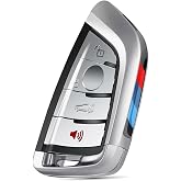 Autel MaxiIM IKEYBW004AL Universal Smart Key Fob for BMW | OE-Quality Blank Key, Compatible with KM100, Supports IMMO Learning, Key Clone &amp; Chip Read Write