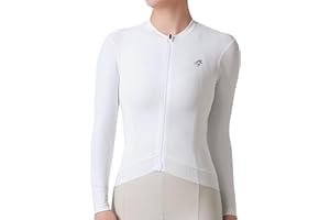 LAMEDA Cycling Jersey Women Long Sleeve, Bike Shirts for Women with Pockets, Breathable Biking BicycleTops for Road Riding