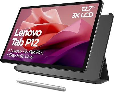 Lenovo Tab P12 2024 12.7" 3K Tablet 8GB 128GB Grey Pen Folio Android 13 JBL