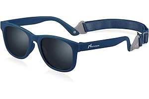 Nacuwa Baby Sunglasses - 100% UV Proof Sunglasses for Baby, Toddler, Kids - Ages 0-2 Years - Case and Pouch included