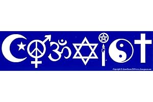 AZUREGREEN Coexist – Bumper Sticker / Decal (11.5" by 3")