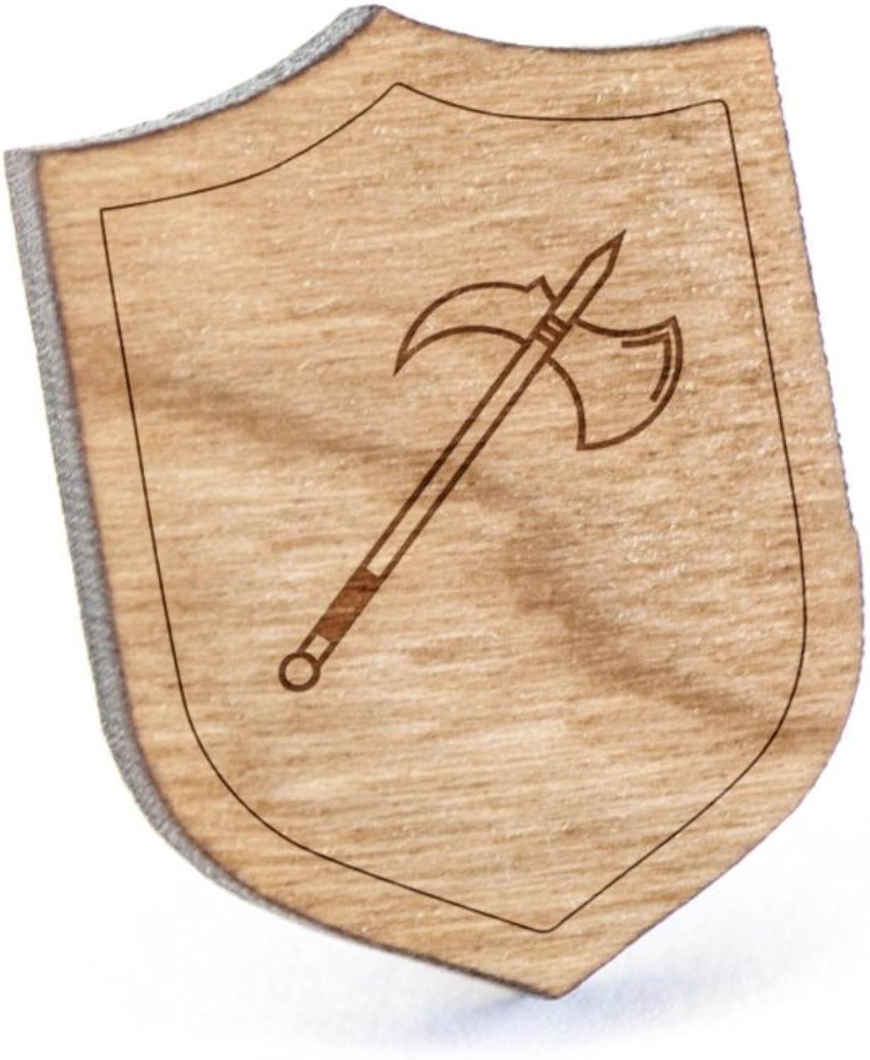 Axe Lapel Pin, Wooden Pin Jewelry