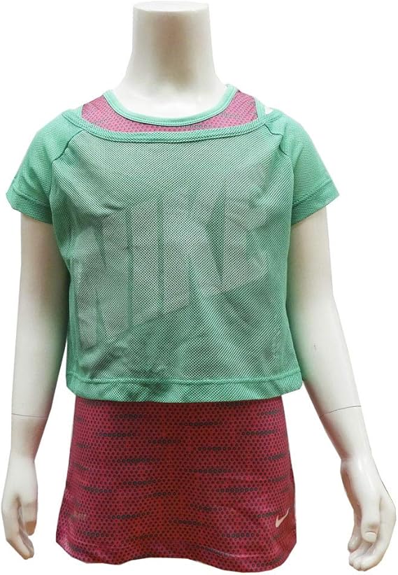 Amazon Nike ナイキ 子供服 キッズウエア トレーニングウエア 半袖 Tシャツ カットソー ダンスウエア グリーン 4 96 104cm アクティブウェア 通販