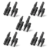 BougeRV Solar Branch Connectors Y Connector for Parallel Connection Between Solar Panels FMM+MFF (5 Pairs)