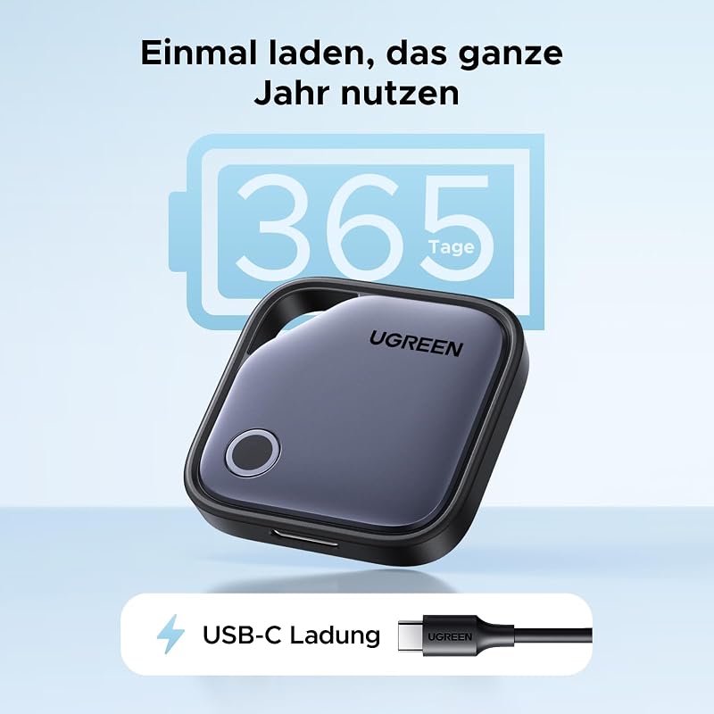 FineTrack Duo 4 Pack GPS Tracker für iOS & Android mit USB C Laden