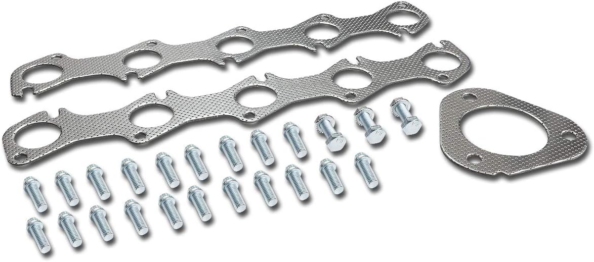 Aluminum Exhaust Manifold Header Gasket Set Replacement for