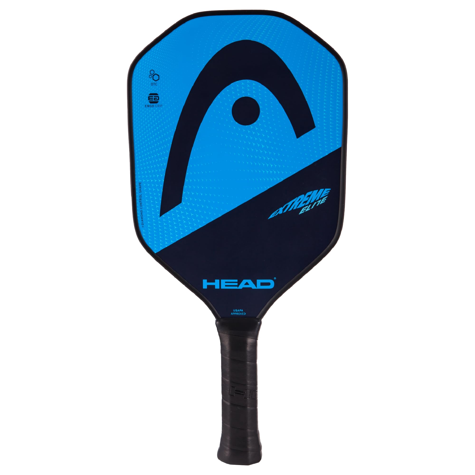 HEAD Fiberglass Pickleball Paddle - Extreme Elite Paddle with Honeycomb Polymer Core & Comfort Grip, Blue/Black, One Size Image