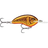 Rapala Ott's Garage Deep Tiny Crankbait, Deep Diving Hard Bait, Bass Fishing Lure, Tight Wobble Action, 2-1/4", Dark Brown Crawdad