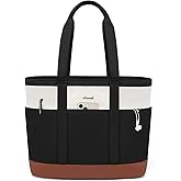 LOVEVOOK Tote Bag for Women - Lightweight Work Bag with 15.6 Inch Laptop Space