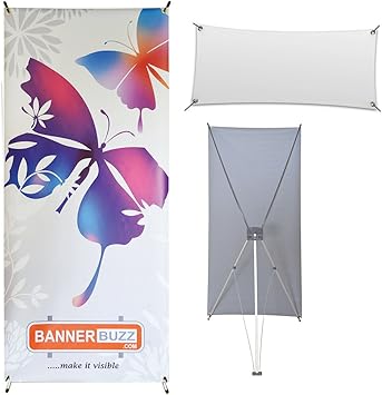 Amazon Com X Banner Stand Blank Vinyl Banner Combo For Trade