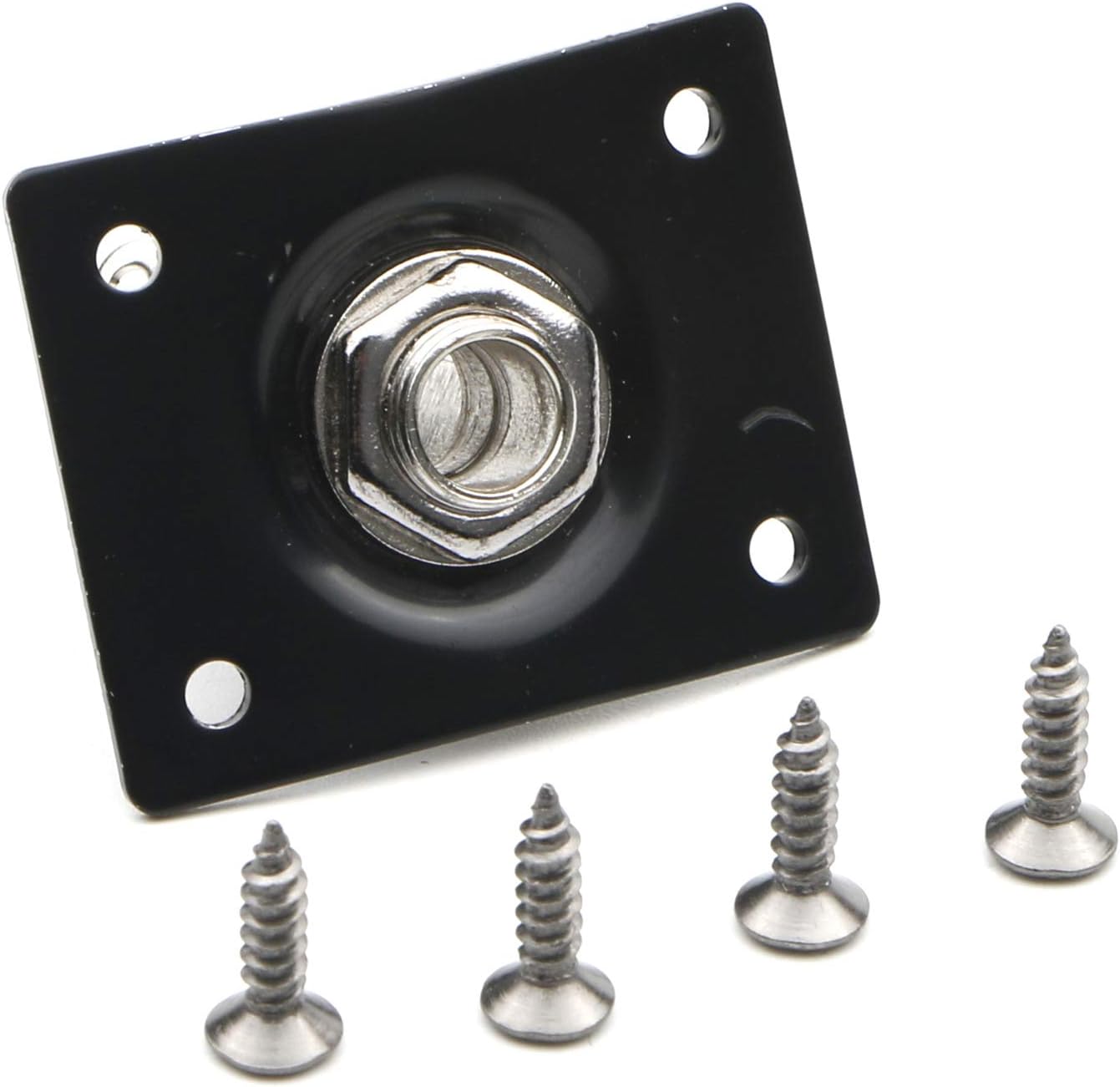 Gold Electrnic Guitar Output Jack 1/4 & Rectangular Socket Plate - Image 5