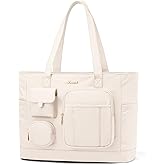 LOVEVOOK Laptop Tote Bag for Women Work, Teacher Tote & Nurse Bags with Zipper for Travel, Daily, College, Womens Purse