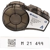 Brady Authentic (M21-750-499) Multi-Purpose Nylon Label for General ID, Wire Marking, and Lab, Black on White- Designed for M210, M210-LAB, M211, BMP21-PLUS and BMP21-LAB Printers, .75" W 16' L