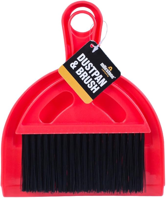Milestone Camping 20940 Mini Dustpan and Brush Set Ideal for Camping