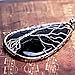 HongJinTian Natural Black Obsidian Wire Wrapped Tree of Life Gemstone Teardrop Pendant Necklace Healing Crystal Chakra Jewelry