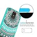 LG Stylo 3 Case,LG Stylo 3 Plus Case,LG Stylus 3 Case Clear,AnoKe Mandala Flower Cute Thin Slim Protective Mobile Cell Phone Cases Cover with Screen Protector for Girls Women Kids LG LS777 TM CH Mint