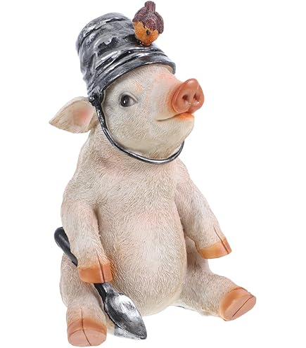 Amazon.com : Fox Valley Traders Resin Pig Garden Statue, Animal