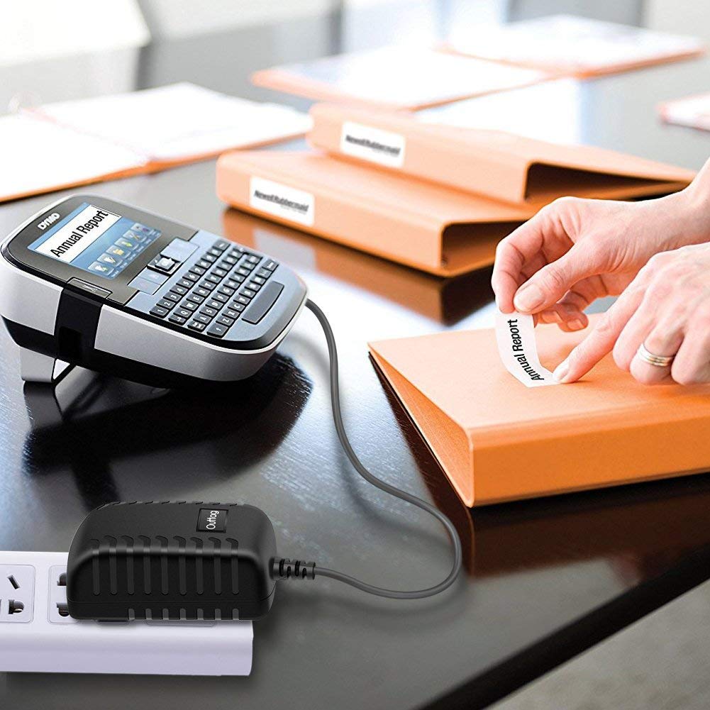 Outtag Wireless AC Power Adapter Replacement for DYMO LabelManager LM-500TS 100 150 155 160 210D 220P 350 LM-200 1738976 Letratag Plus Label Maker Printer Charger