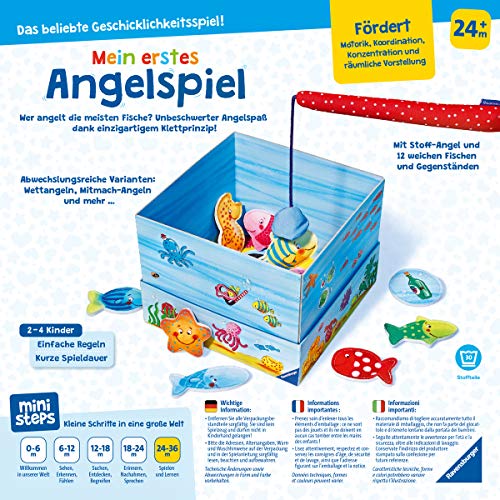 Ravensburger ministeps 4174 Mein erstes Angelspiel, Erstes Geschicklichkeitsspiel mit weicher Stoff-Angel, Spielzeug ab… – Bild 5