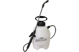 CHAPIN INTERNATIONAL Spectracide 16412 1 Gallon Multi-Purpose Lawn & Garden Poly Tank Sprayer, Made in The USA, Adjustable Cone Nozzle, 1-Pack, Translucent White