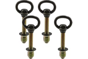Chinflly 4 PCS Swivel Mirror Screws,Antique Brass Adjustable Mirrors Mounting Bolt Hardware