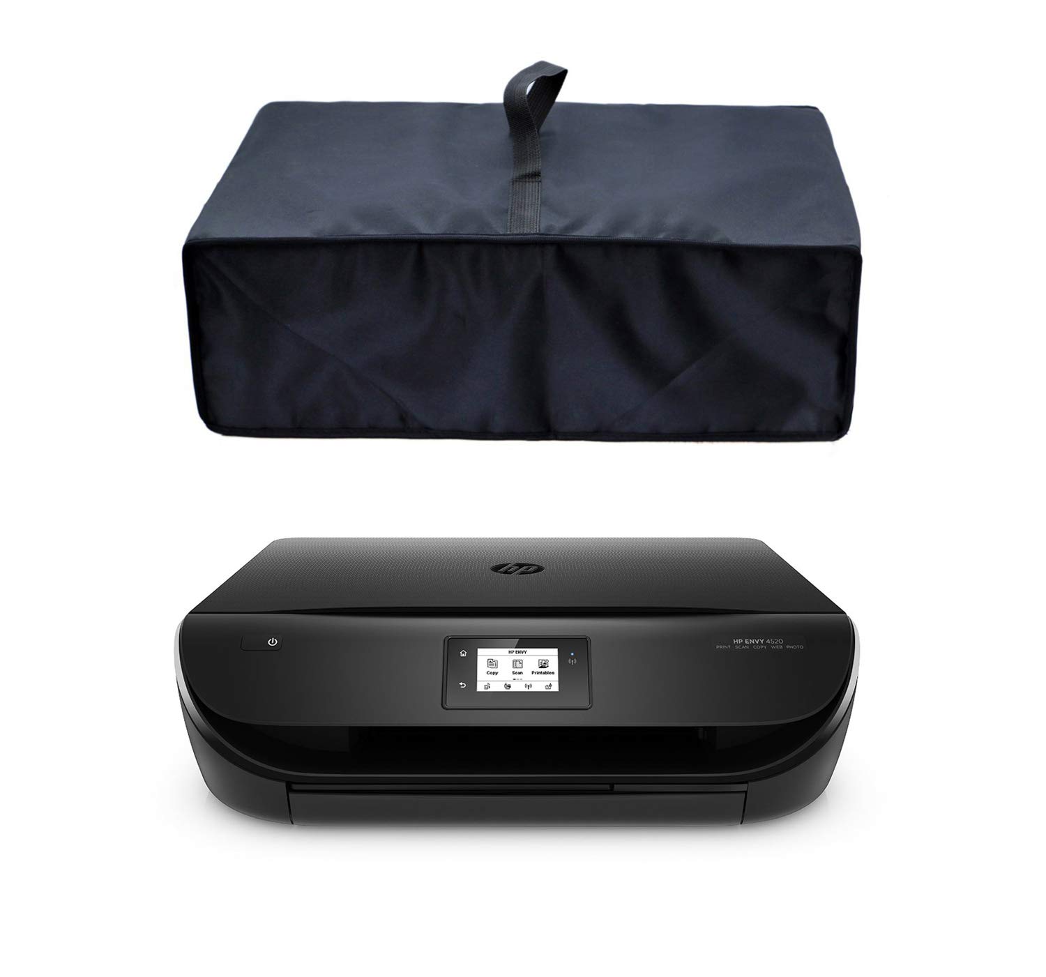 Wommty Black Color Anti-static Water-proof Nylon Fabric Printer Dust Cover Case Protector for Canon PIXMA MG2550S / HP ENVY 4520/4500 / 4502/4525 / 5530 / Epson WorkForce/Canon MG7750 (Black)