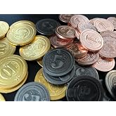 Sleeve Kings 50 Metal Coin Board Game Upgrade Set (Industrial Coins)