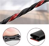 Shudyear 10m Black D-Shape Rubber Weather Stripping Door Seal Self-Adhesive view 3