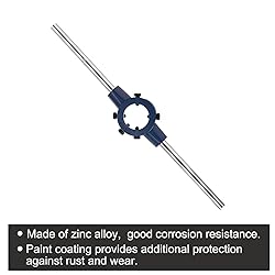 uxcell Round Die Stock Handle Wrench