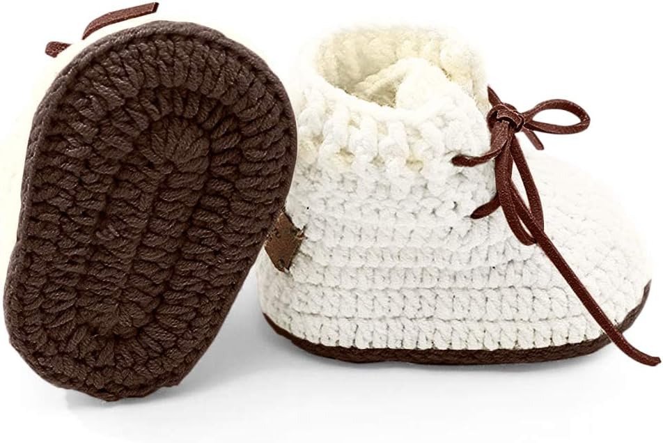 Crochet Baby Booties Unisex Baby Shoes Baby Girl Shoes Baby Boy shoes Knitted Baby Shoes Handmade Infant Booties Gift for New Born Baby Shower Annoucement