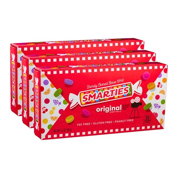 SMARTIES CANDY ROLLS ASSORTED FLAVOR, GLUTEN & VEGAN...