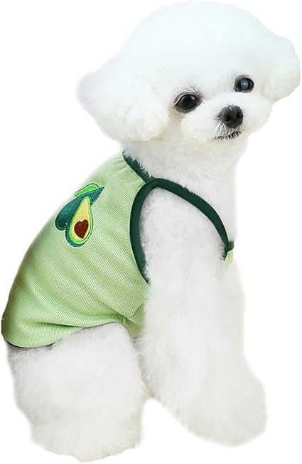 Amazon 犬服 夏物 大きいサイズ 韓国 かわいい 人気 背中開き もこもこ 柔らかい 袖なし 犬服 ｔシャツ コットン 涼しい 桜ポン すいか柄 いちご柄 Lootenkun コート ジャケット 通販