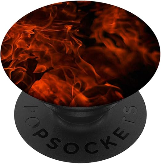 Amazon Com Pop Out Cell Phone Holder Button For Hand Black Red Design Popsockets Popgrip Swappable Grip For Phones Tablets