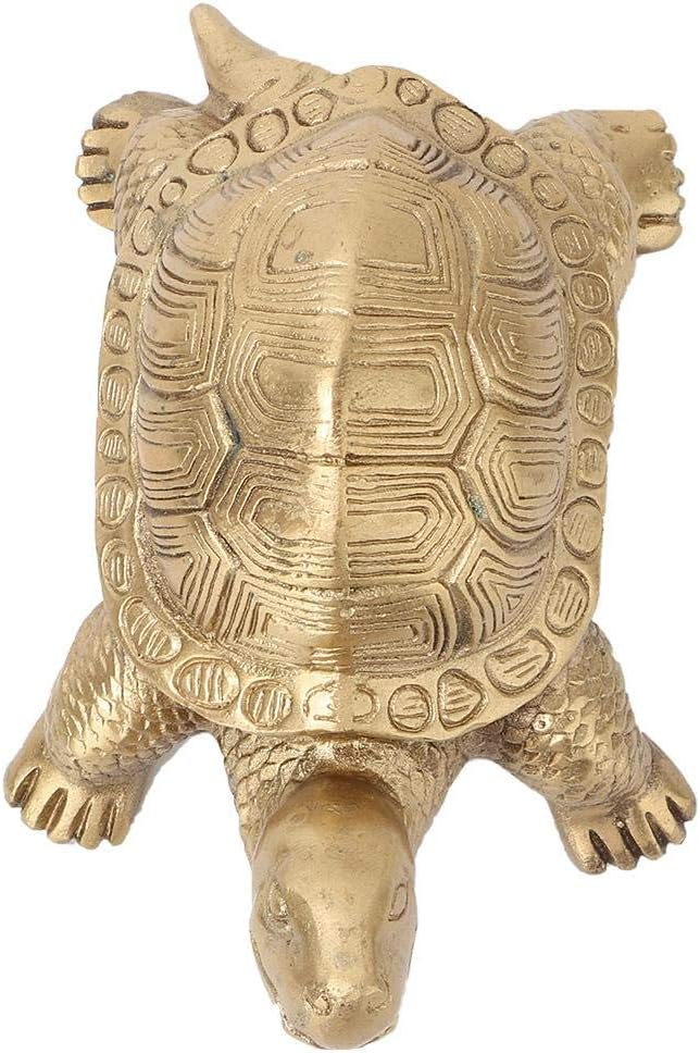Redxiao Brass Tortoise, Durable Stylish Personalized Hand-Made Longevity Peace Symbol for Home Feng Shui Ornament Gift